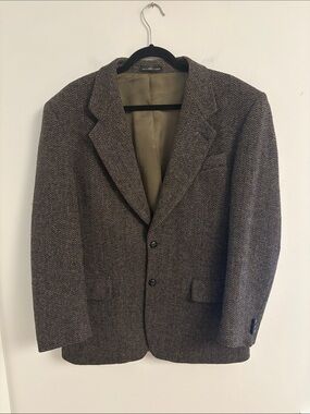 Vintage Harris Tweed Men’s Wool Blazer 100% Virgin Scottish Wool- Size 40R